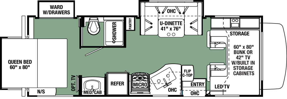 2018 Forest River Forester 2501TS Floor Plan