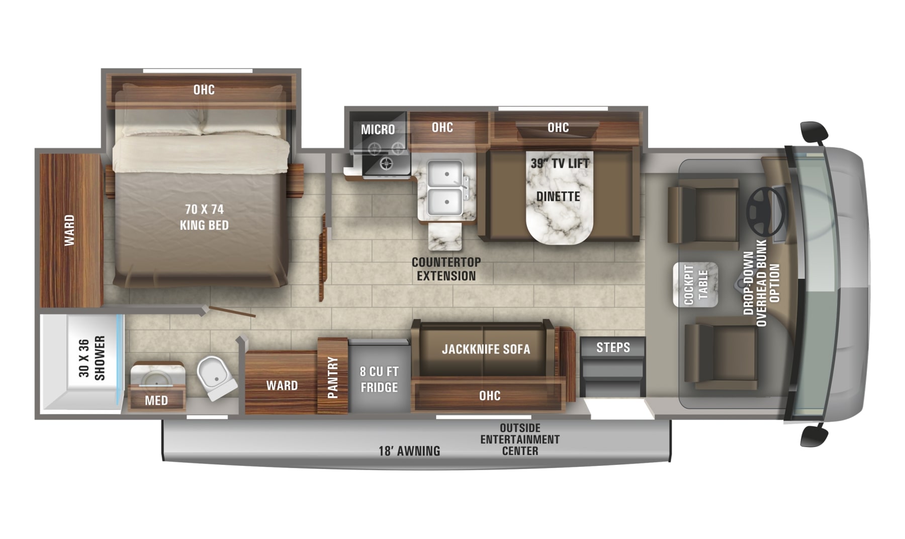 2022 Jayco Alante 27A Floor Plan