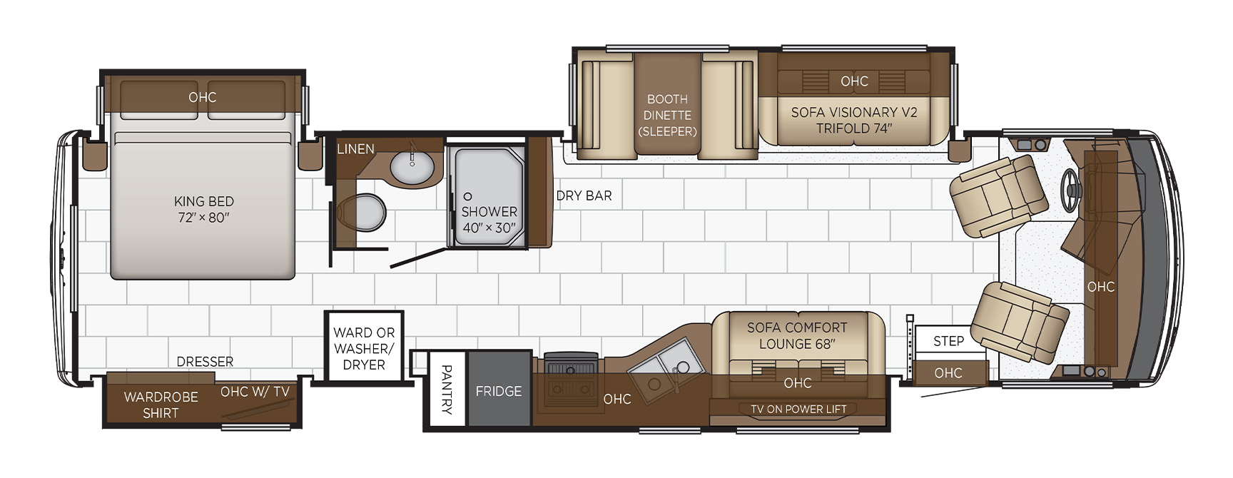 2023 Newmar Bay Star 3626 Floor Plan