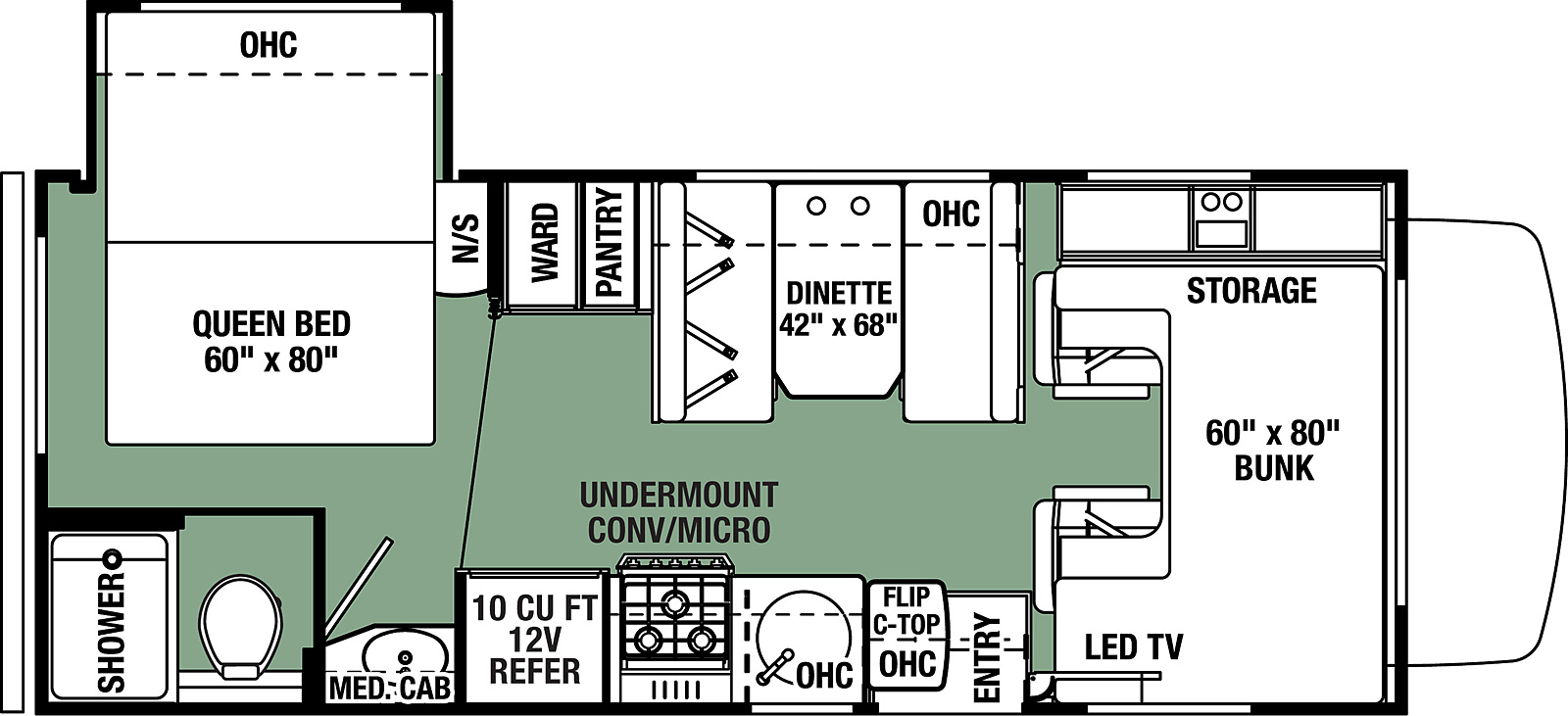 2021 Forest River Forester LE 2251SLE Floor Plan