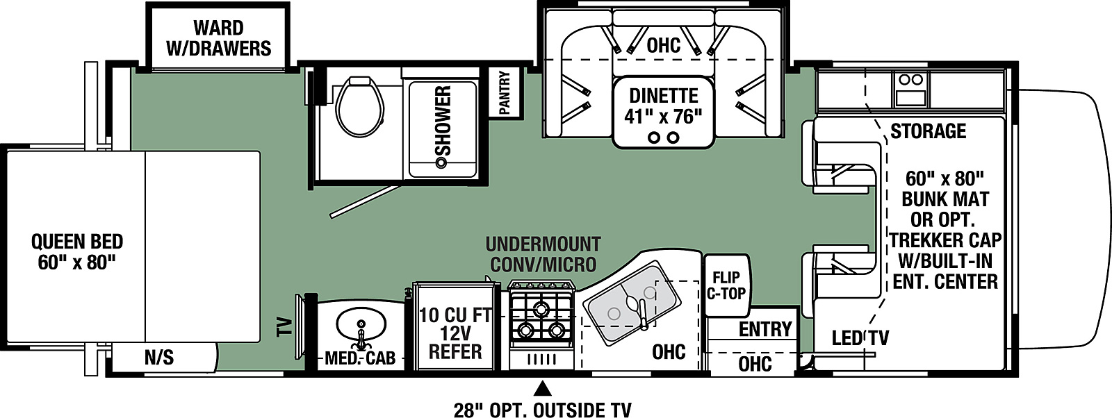 2021 Forest River Forester 2501TS Floor Plan