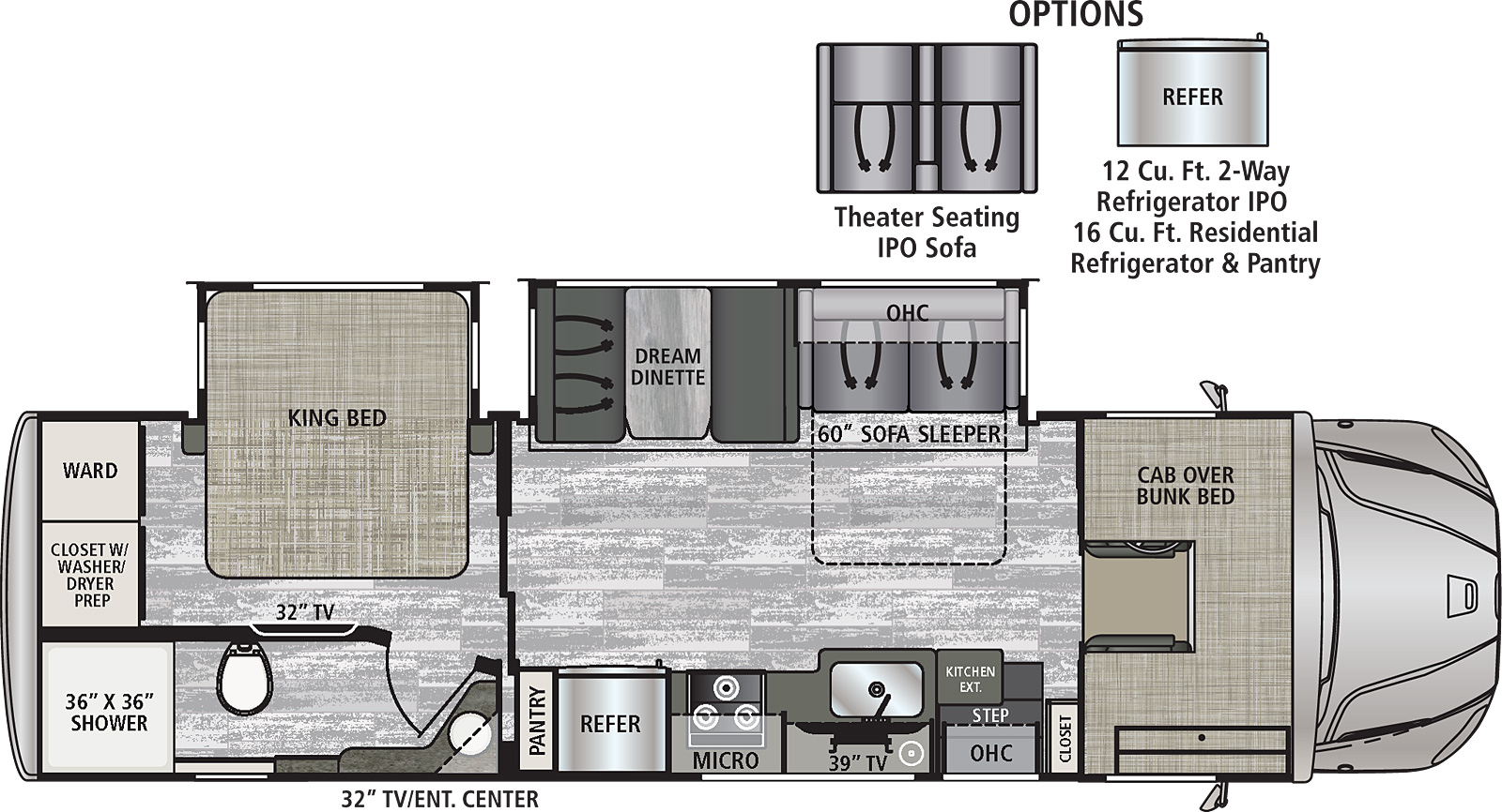 2022 Dynamax Europa 31SS Floor Plan