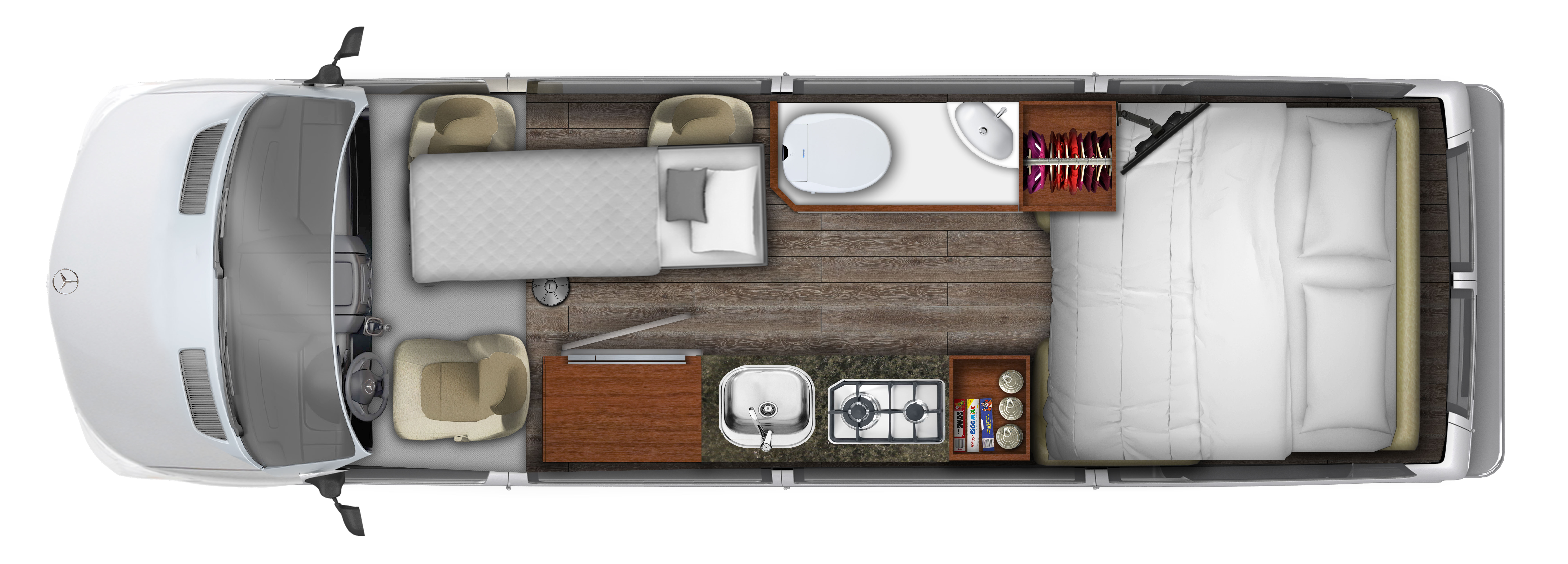 2018 Road Trek CS Adventurous XL 4X4 Floor Plan