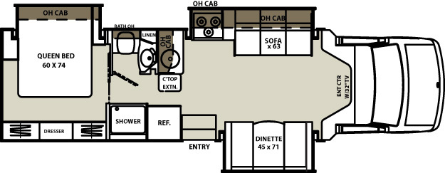 2013 Coachmen Concord 300TS Floor Plan