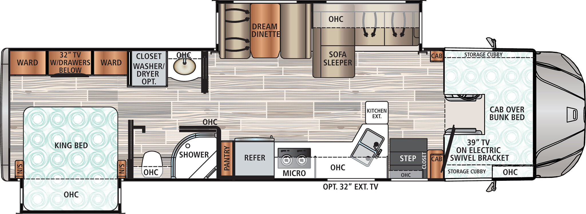 2020 Dynamax Force HD 34KD Floor Plan