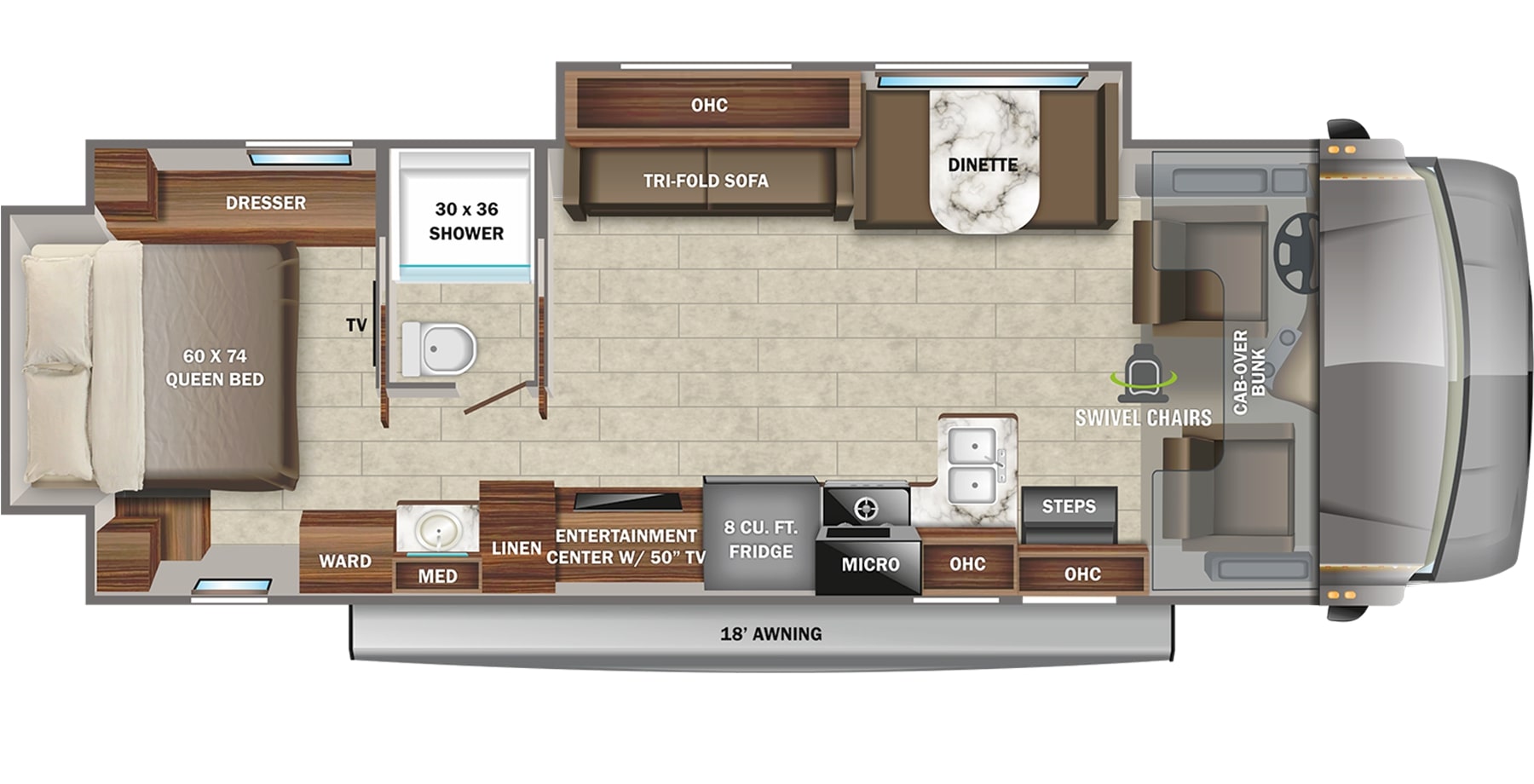 2022 Jayco Greyhawk 30Z Floor Plan