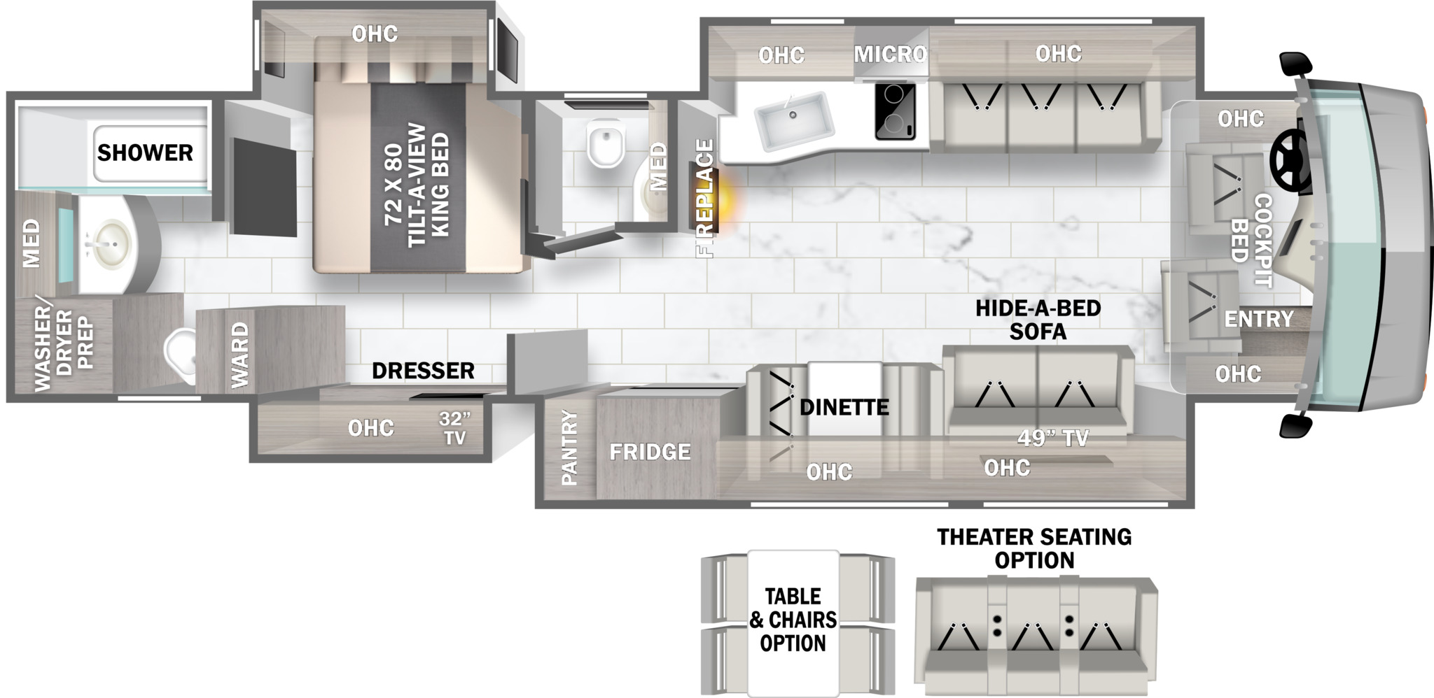 2023 Forest River Berkshire XL 40D Floor Plan