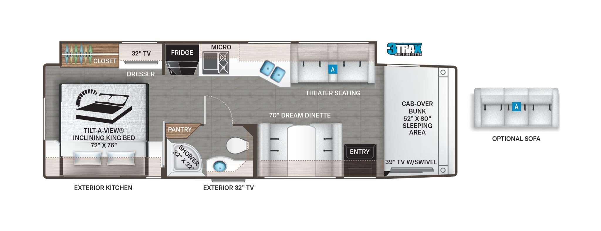 2023 Thor Omni 4x4 SV34 Floor Plan