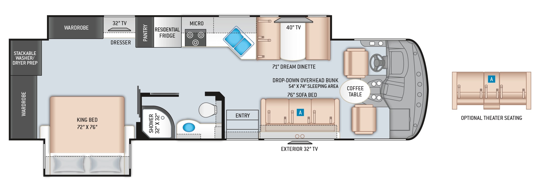 2020 Thor Windsport 33X Floor Plan