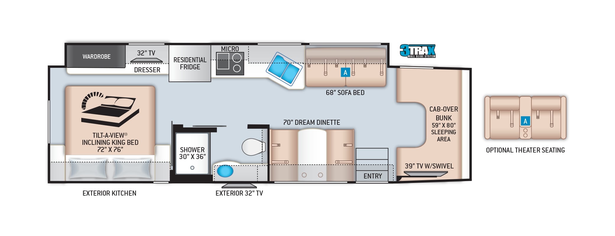 2022 Thor Omni 4x4 SV34 - Wilderness Edition Floor Plan