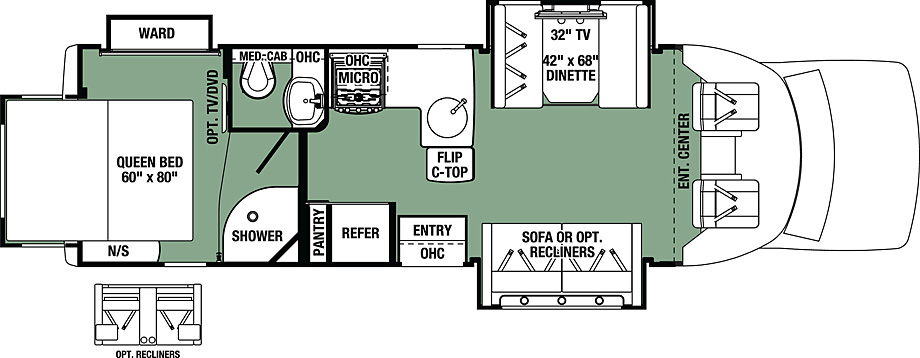 2018 Forest River Forester GTS 2801QS Floor Plan