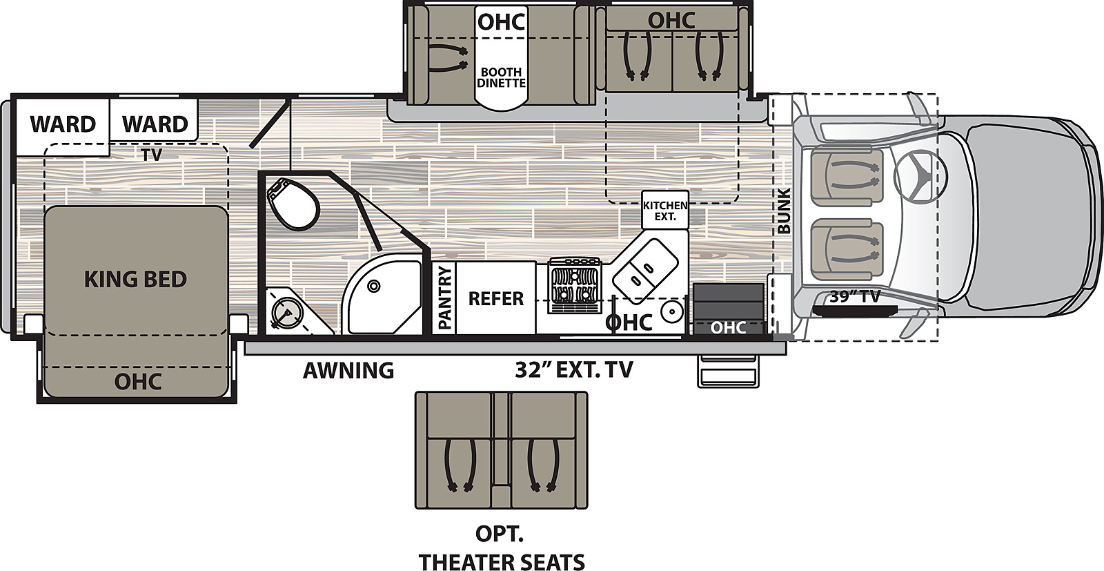 2021 Dynamax Isata 5 4x4 34DS Floor Plan