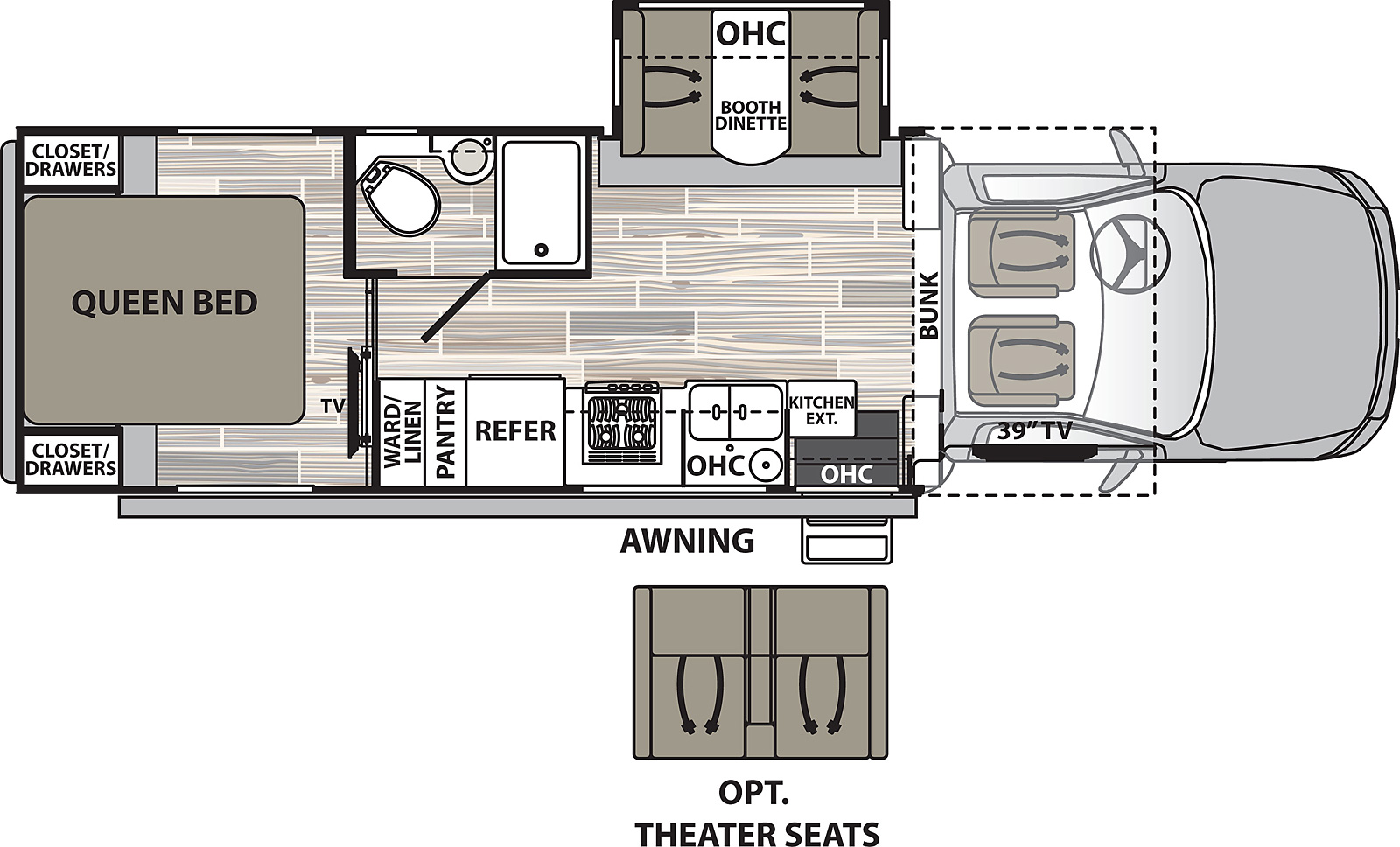 2021 Dynamax Isata 5 4x4 28SS Floor Plan