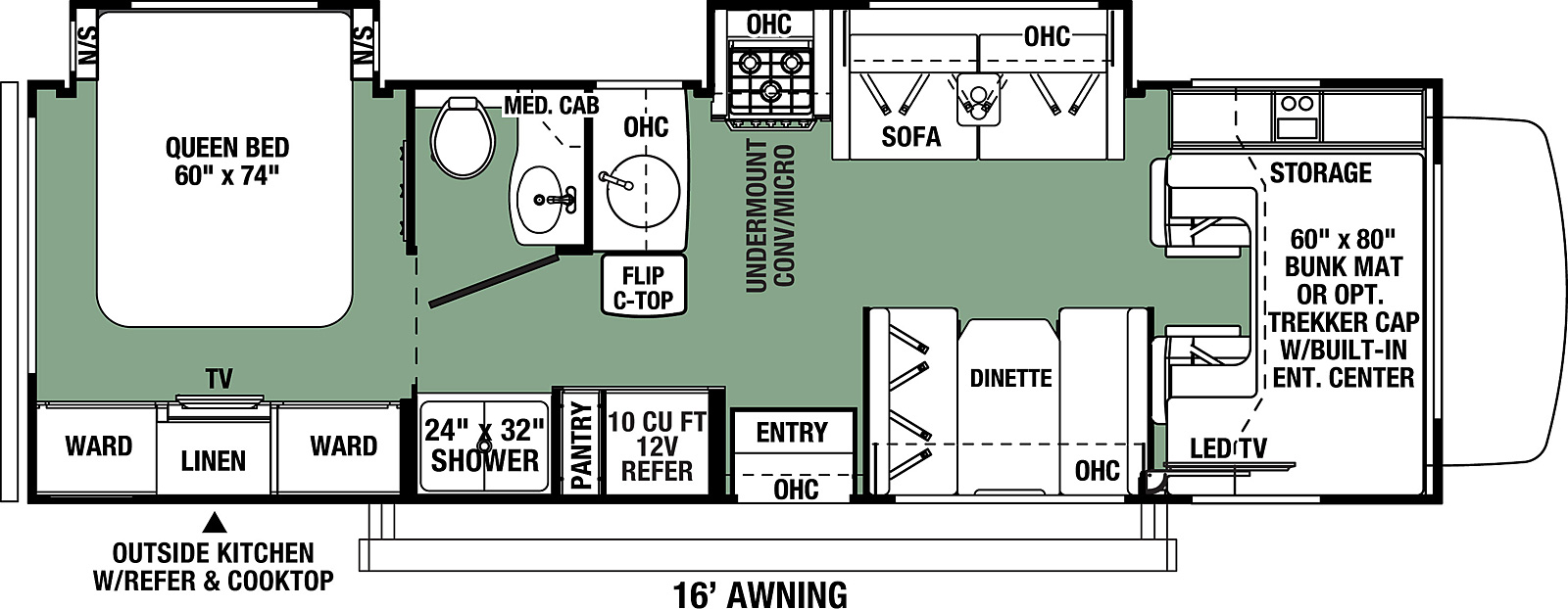 2022 Forest River Forester Classic 2861DS Floor Plan