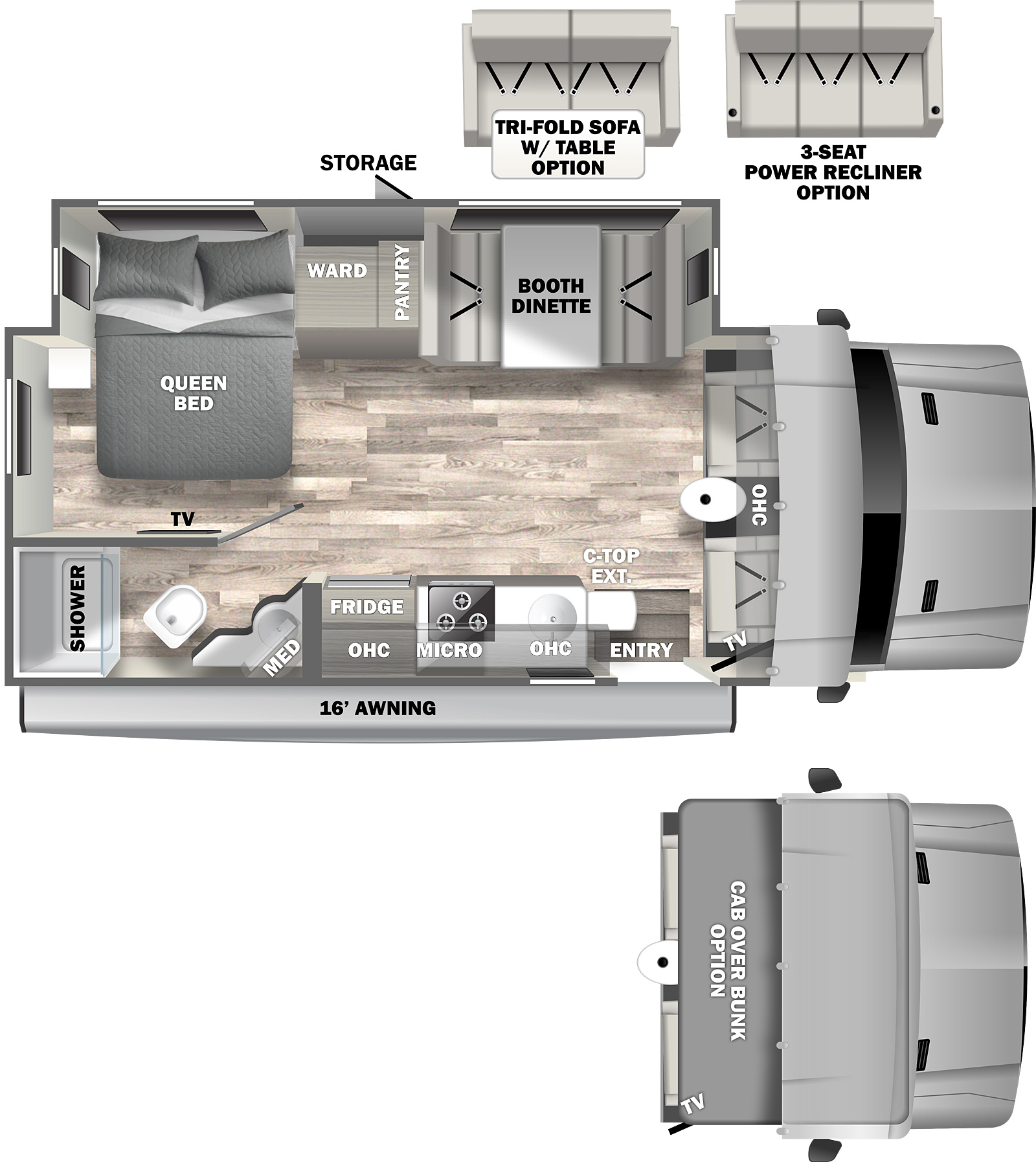 2023 Dynamax Isata 3 24FW Floor Plan