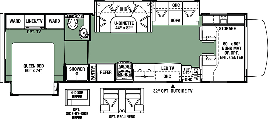 2018 Forest River Forester 3011DS Floor Plan