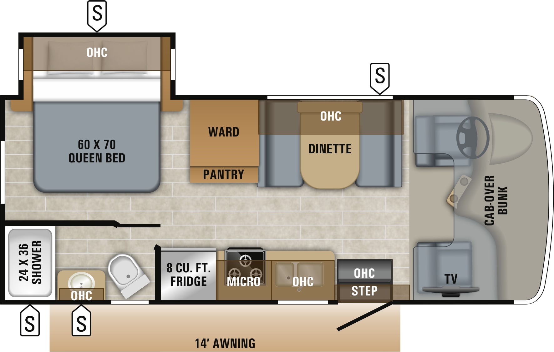 2019 Jayco Redhawk 22J Floor Plan