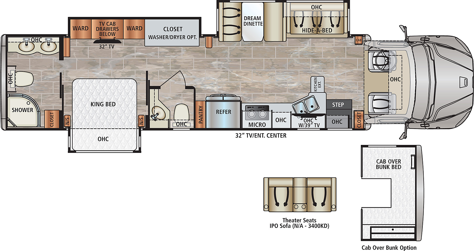 2021 Dynamax DynaQuest XL 37RB Floor Plan