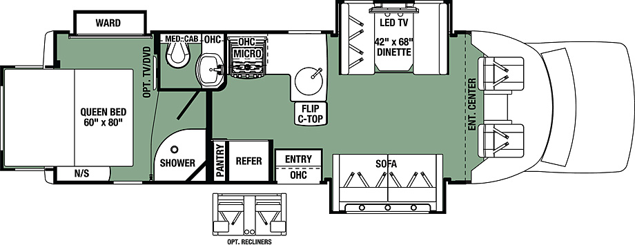 2018 Forest River Forester GTS 2801QS Floor Plan