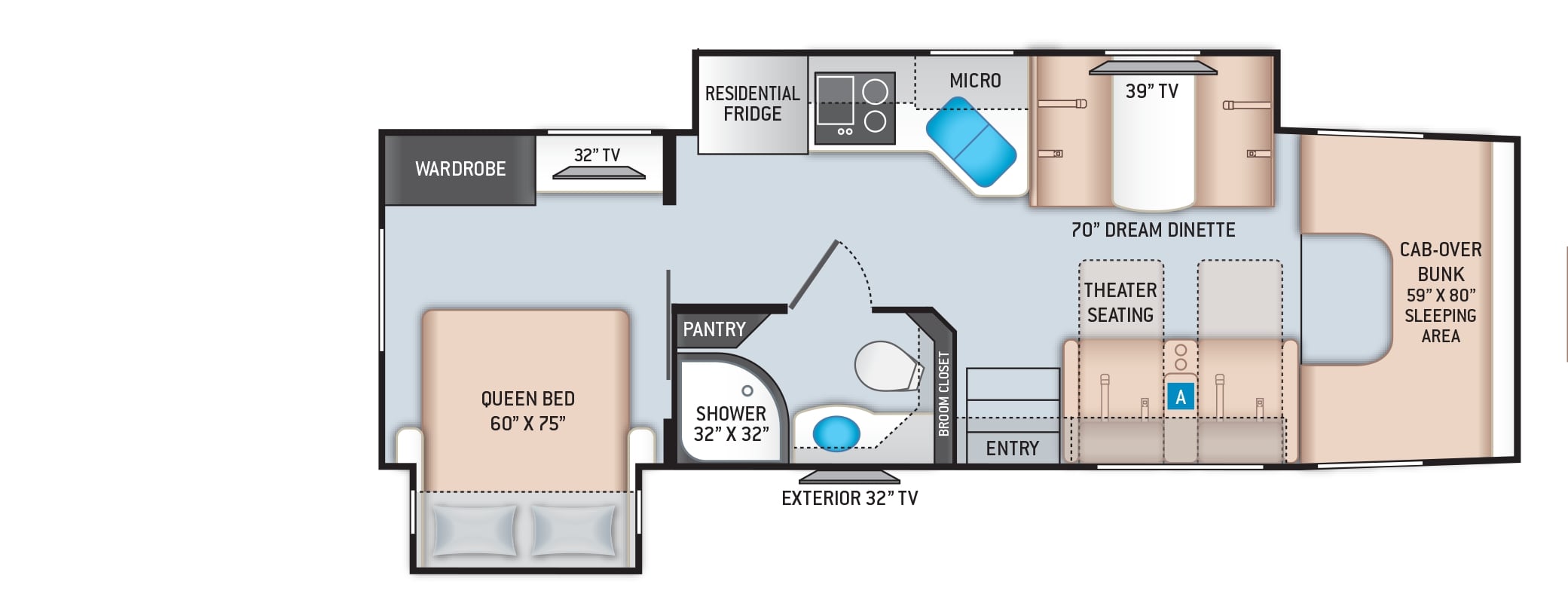 2021 Thor Omni 4x4 XG32 Floor Plan