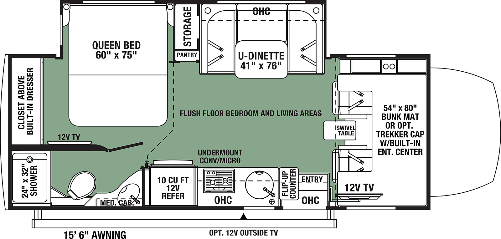 2021 Forest River Forester MBS 2401B Floor Plan