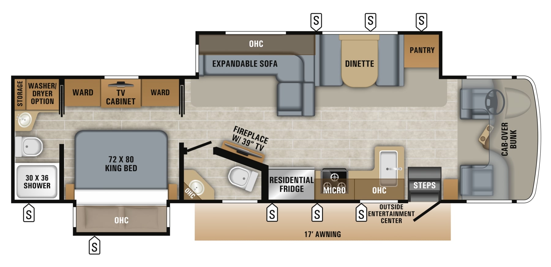 2019 Jayco Seneca 37K Floor Plan