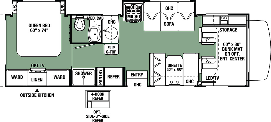 2018 Forest River Forester 2861DS Floor Plan