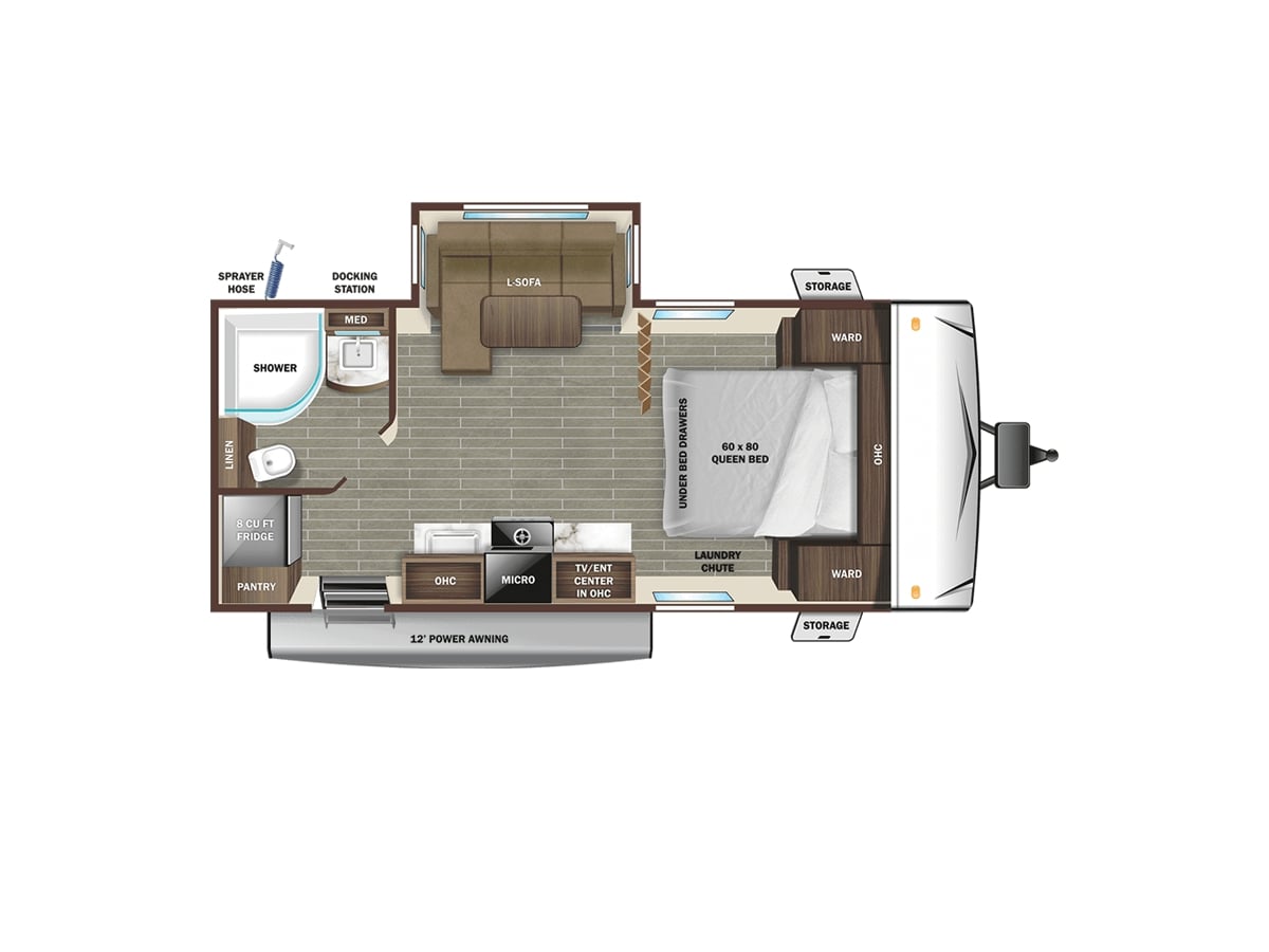 2022 Starcraft Super Lite 212FB Floor Plan