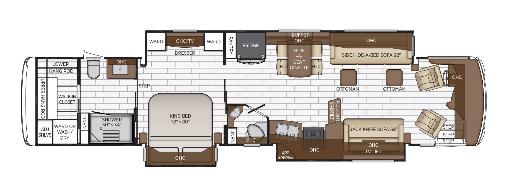 2020 Newmar Dutch Star 4362 Floor Plan