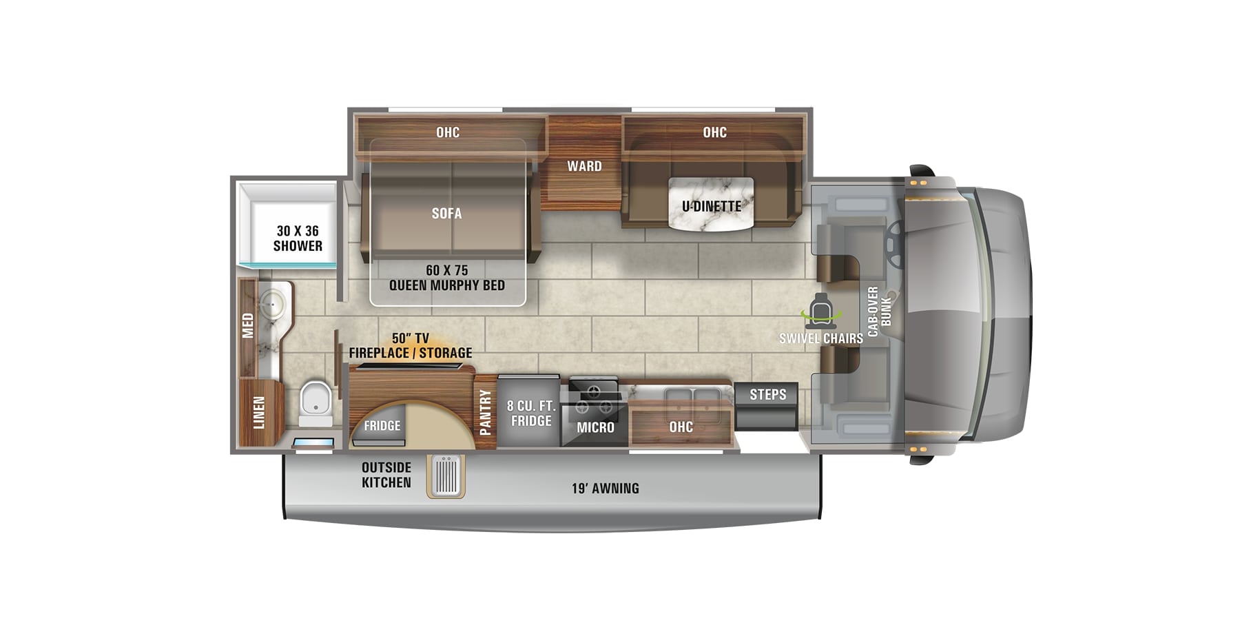 2021 Jayco Redhawk 26M Floor Plan