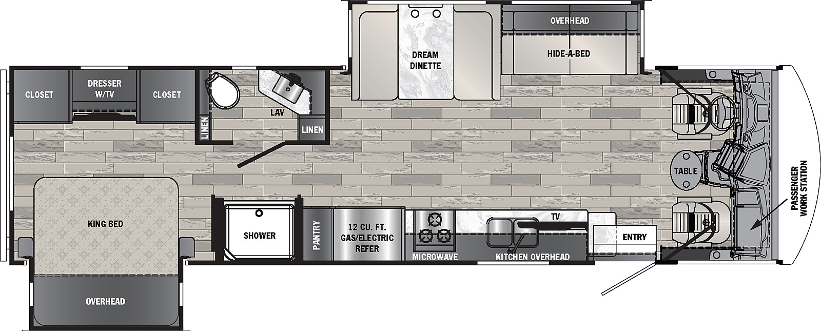 2021 Forest River Georgetown GT3 32A3 Floor Plan