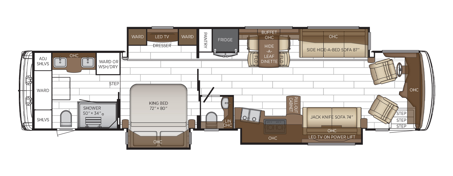 2024 Newmar Dutch Star 4369 Floor Plan