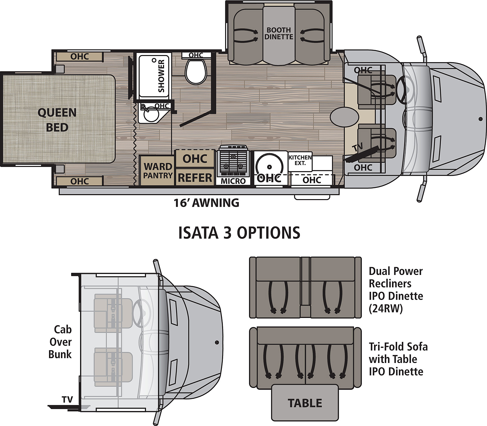 2022 Dynamax Isata 3 24RW Floor Plan