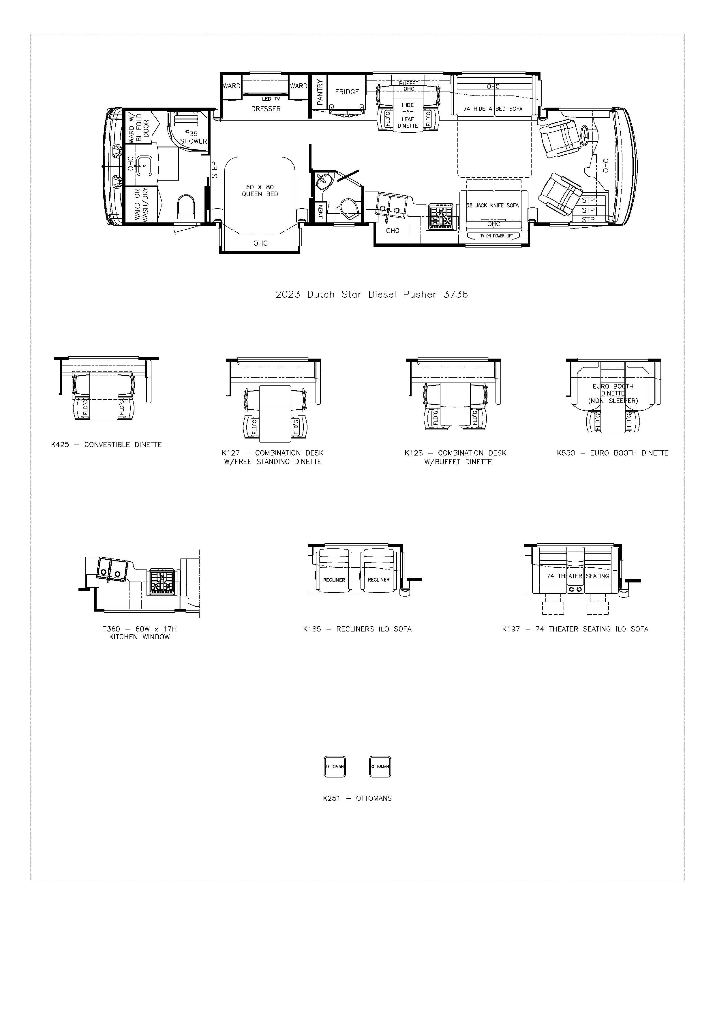 2023 Newmar Dutch Star 3736 Floor Plan