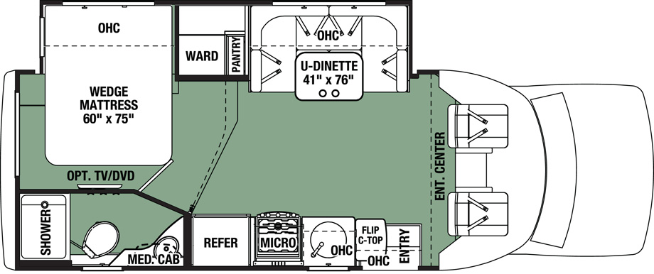 2018 Forest River Forester GTS 2431S Floor Plan