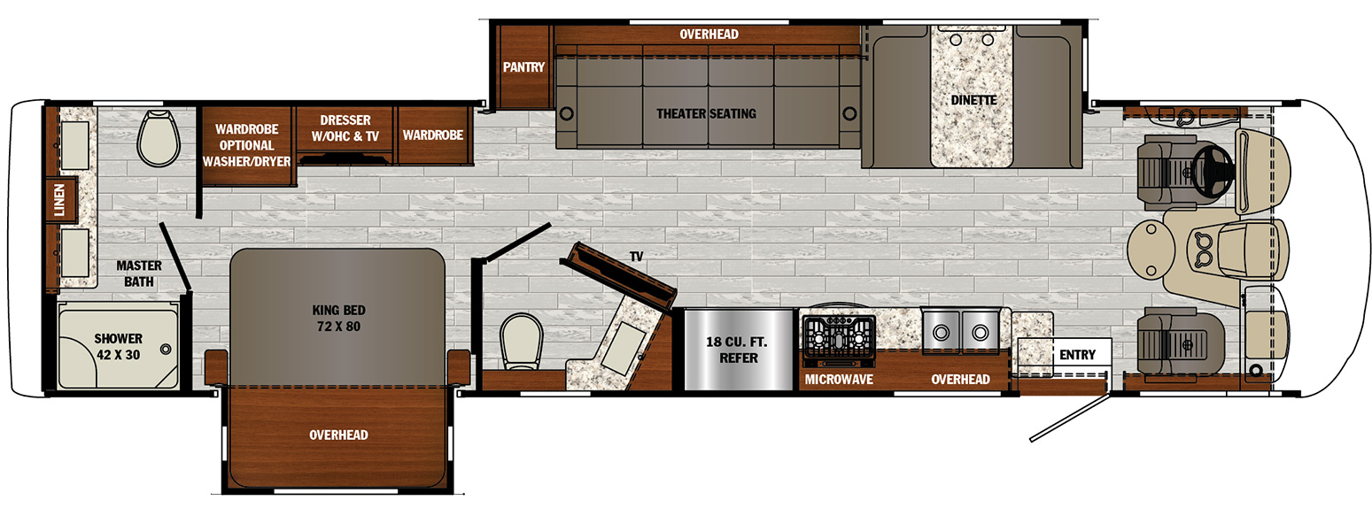 2021 Forest River Georgetown GT7 36D7 Floor Plan