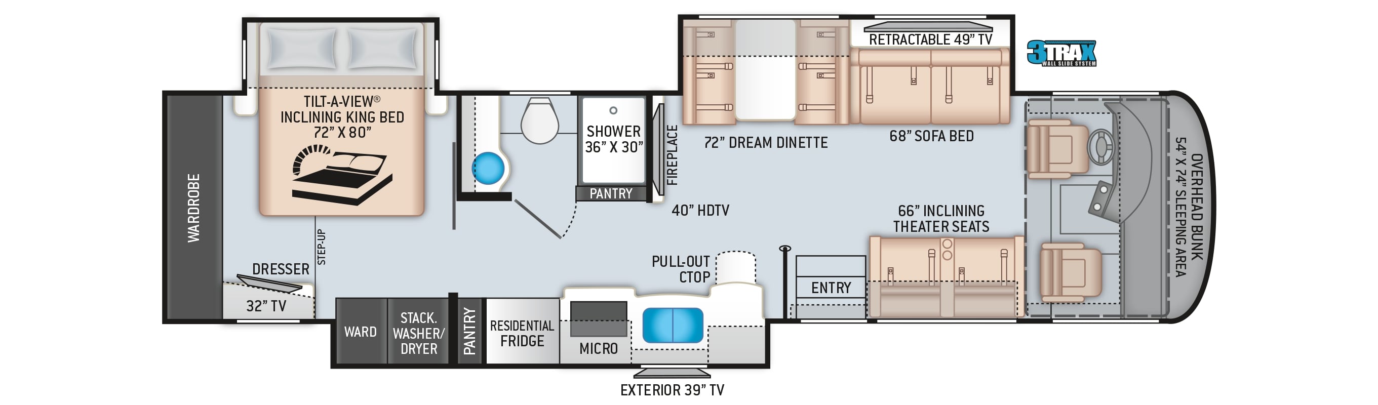 2021 Thor Palazzo 37.4 Floor Plan