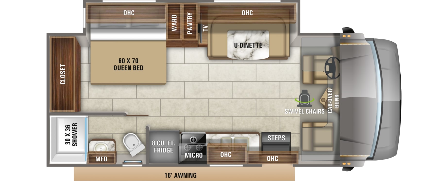 2020 Jayco Redhawk 24B Floor Plan