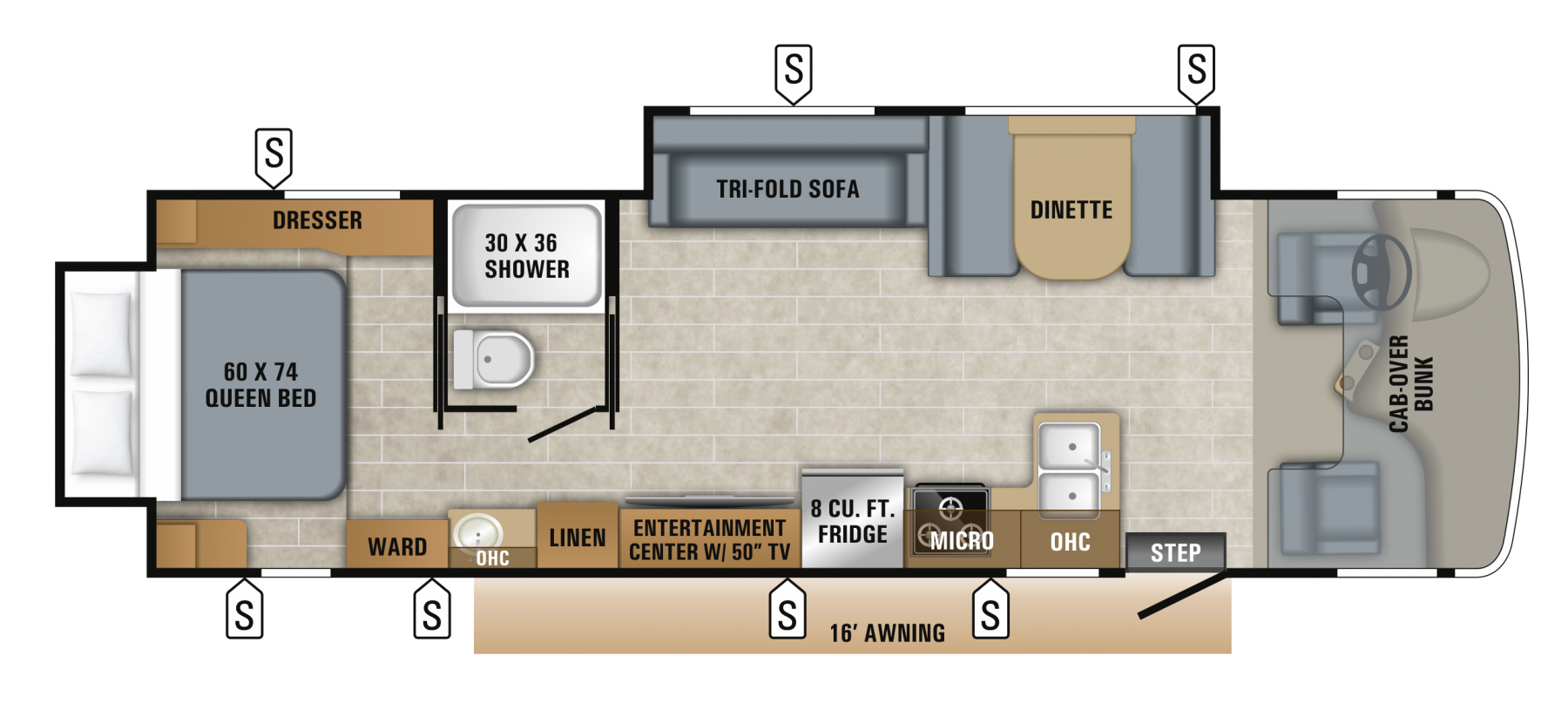 2019 Jayco Greyhawk 30Z Floor Plan