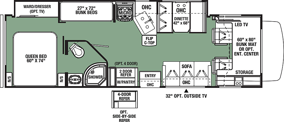 2018 Forest River Forester 3271S Floor Plan