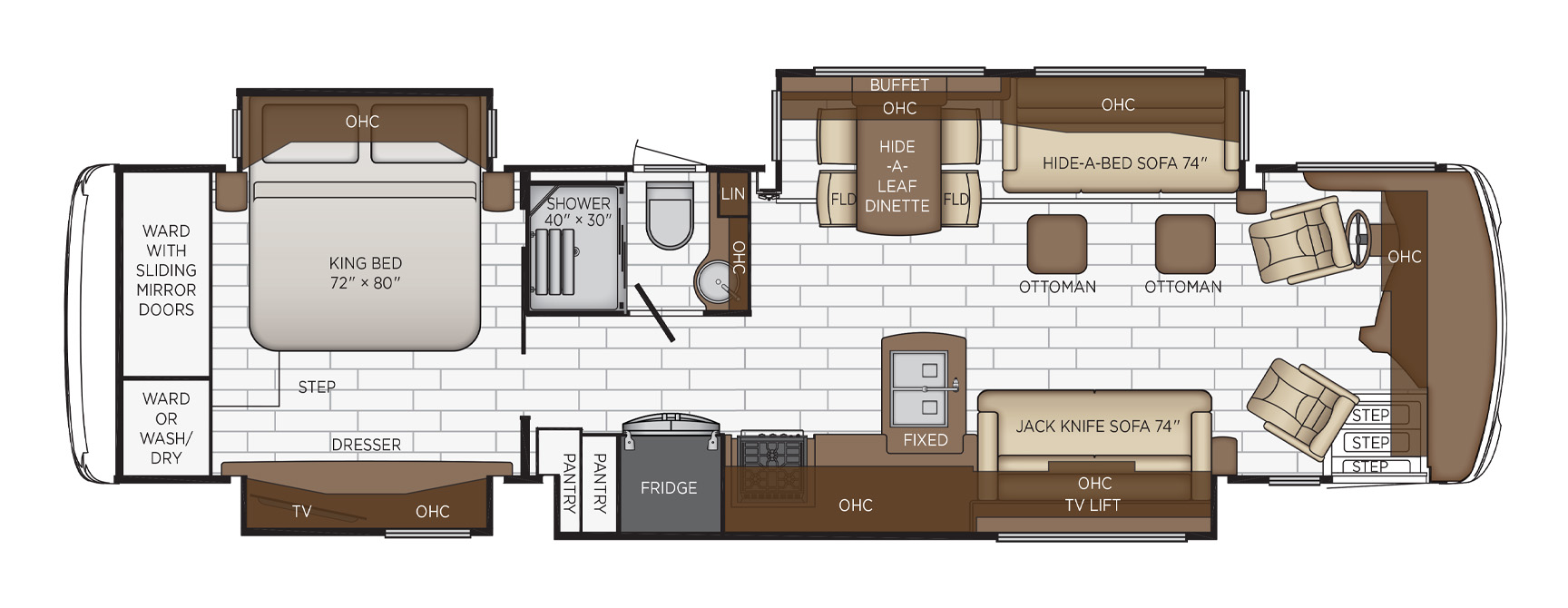 2021 Newmar Dutch Star 3717 Floor Plan