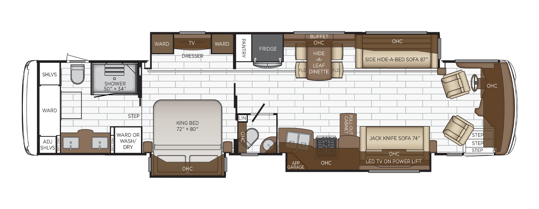 2022 Newmar Dutch Star 4369 Floor Plan