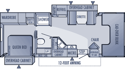 2005 Jayco Greyhawk 27DS Floor Plan