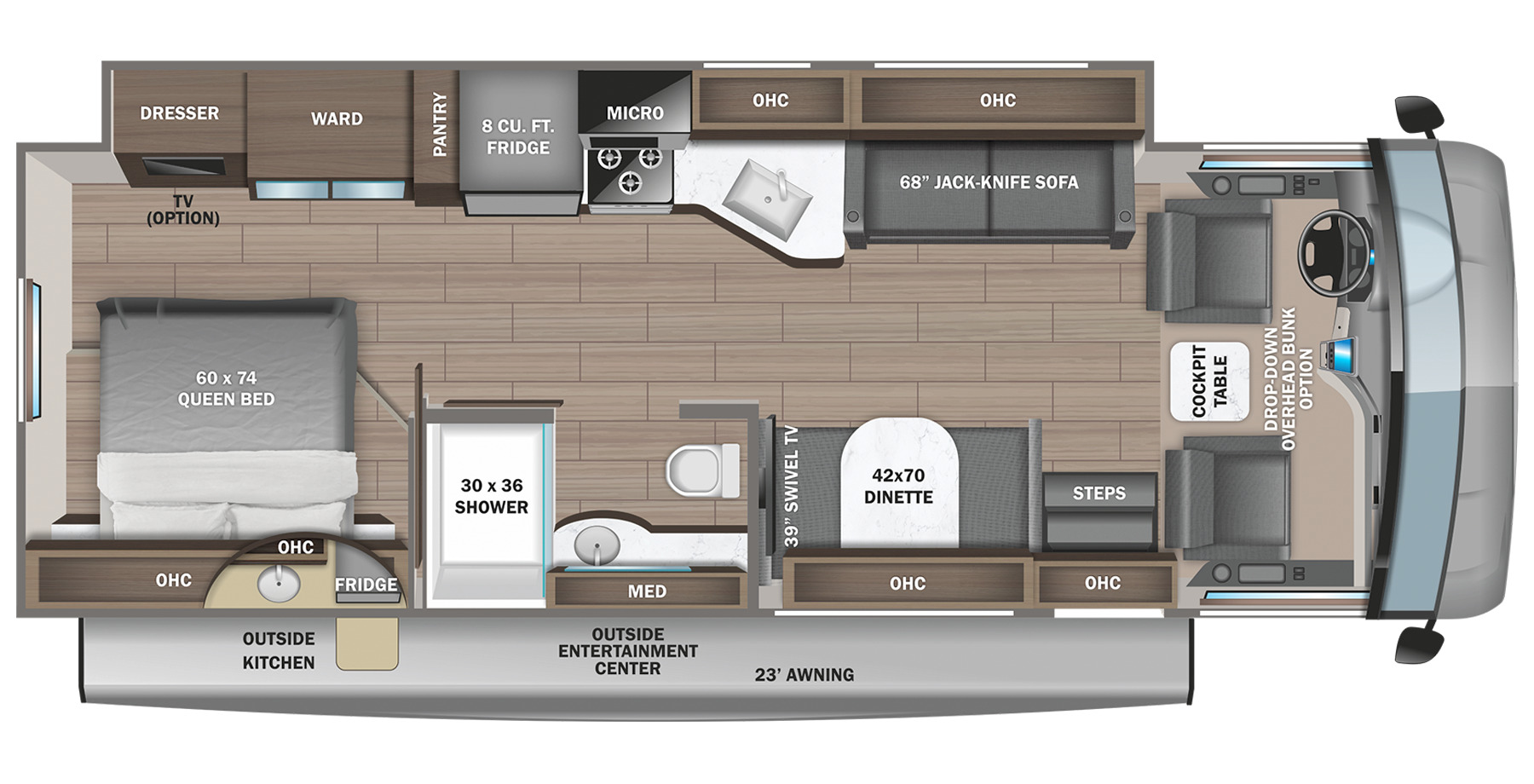 2023 Jayco Alante 29S Floor Plan