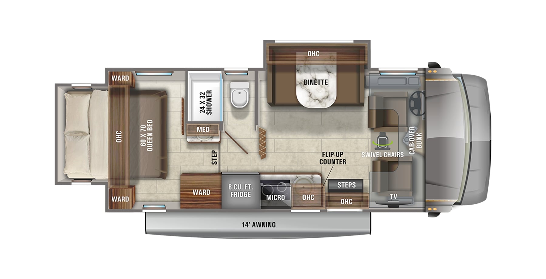 2021 Jayco Melbourne 24K Floor Plan