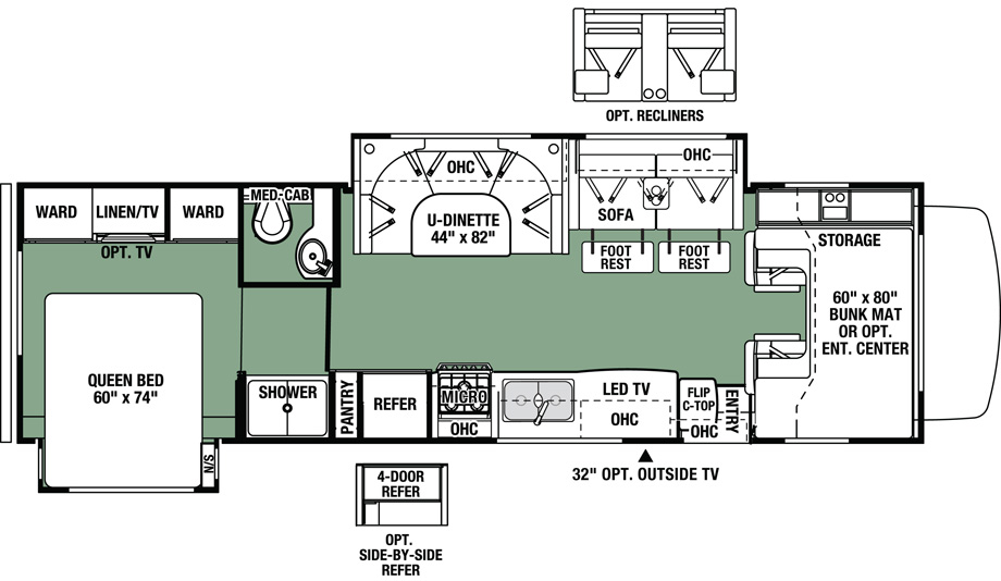 2020 Forest River Forester Classic 3011DS Floor Plan