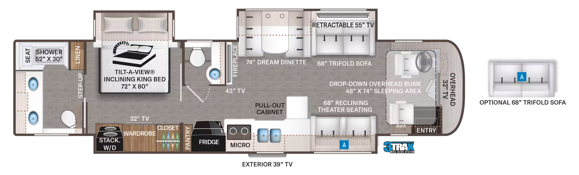 2022 Thor Aria 3901 Floor Plan