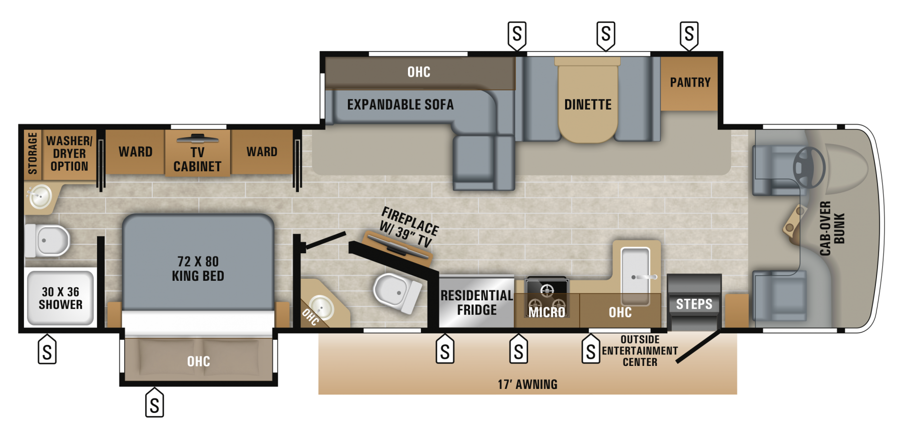 2019 Jayco Seneca 37K Floor Plan