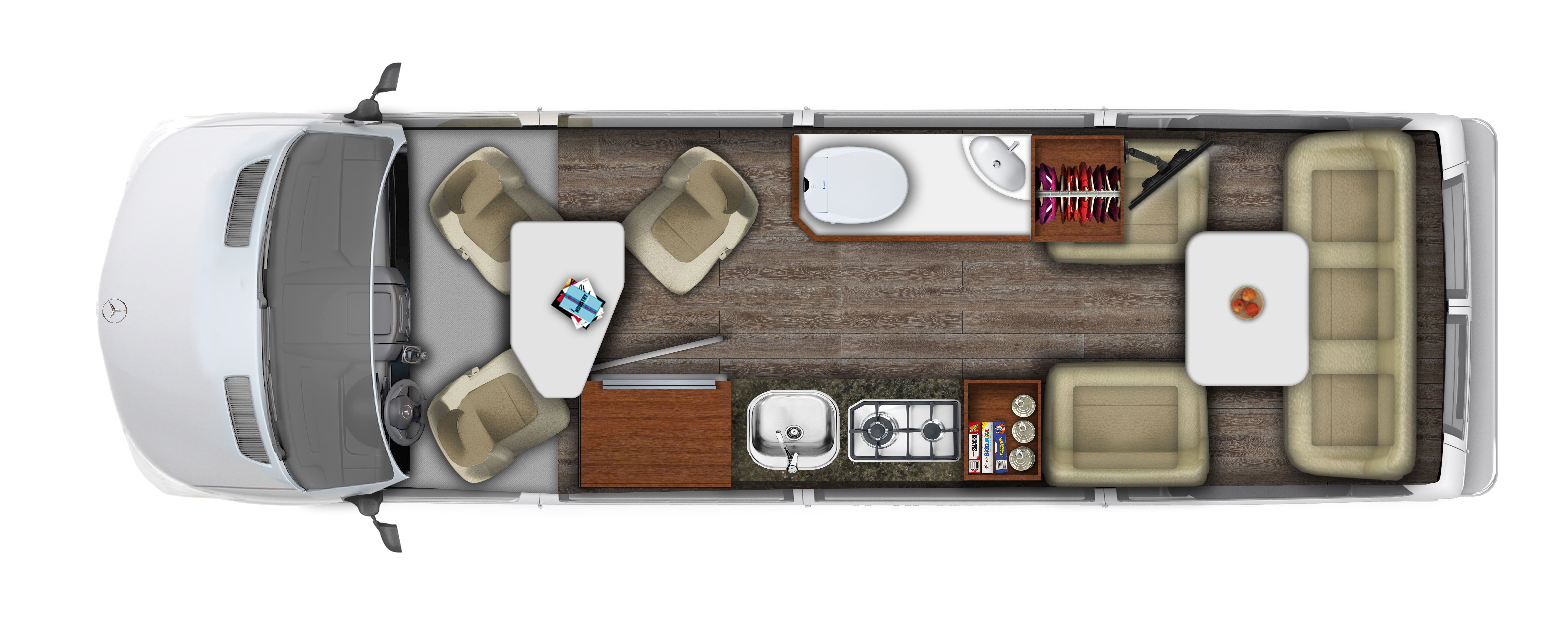 2018 Road Trek CS Adventurous XL 4X4 Floor Plan