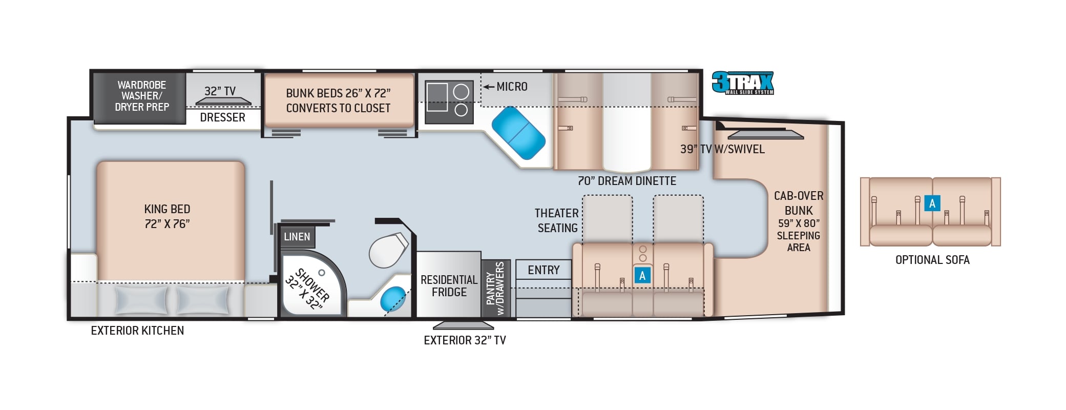 2022 Thor Omni 4x4 RS36 Floor Plan